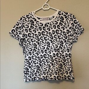 Westbound 100%Cotton Black and White Animal Print Tee